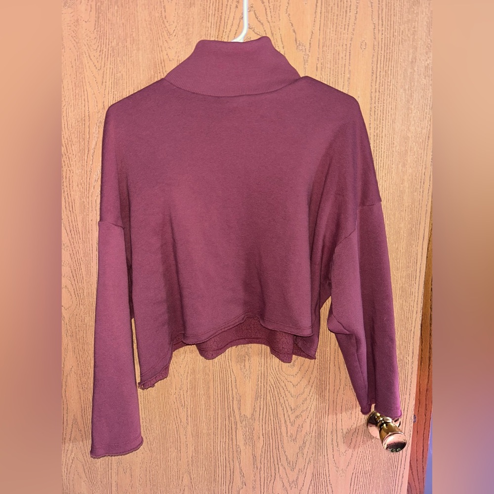 American Eagle cropped turtle neck sweater